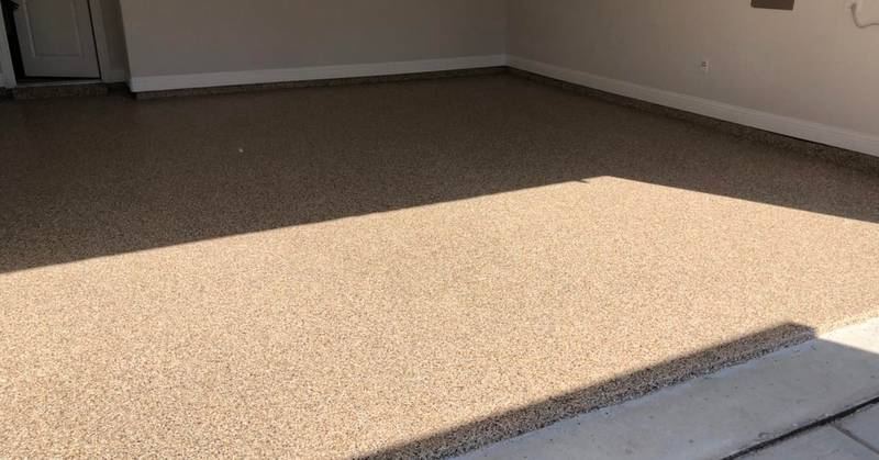 Stained and sealed concrete North Texas